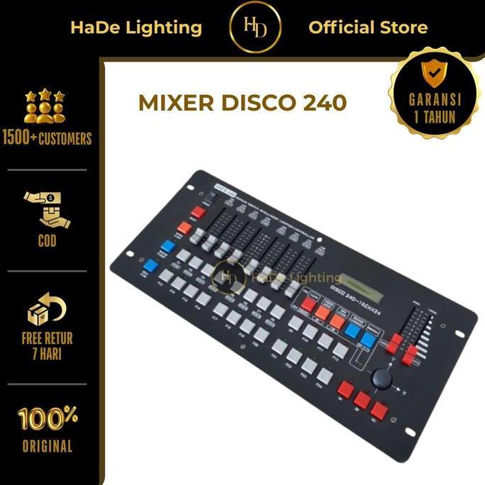 Mixer Lighting Controller Disco 240 Dmx 512 - Mixer Lampu Lighting Parled Beam Disco 240Mixer Lighti
