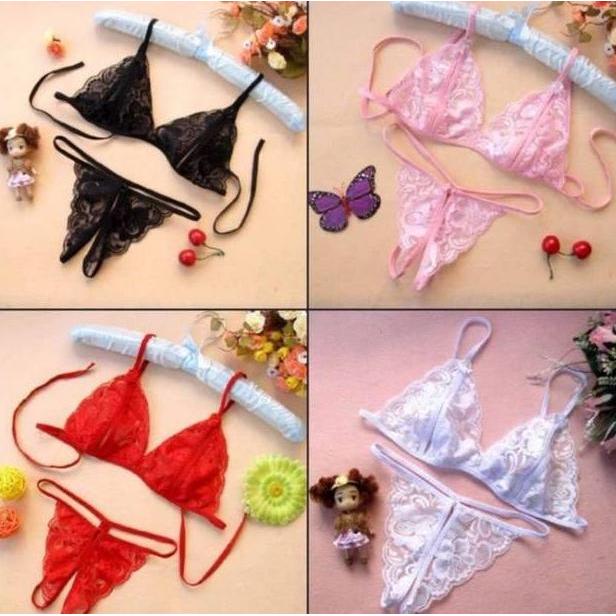 BEST SALE SEXY LINGERIE BRA DAN G STRING SET /LINGERIA PAKAIN DALAM WANITA MURAH