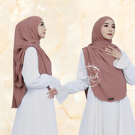 Pashmina Jumbo Curve Oval Crinkle Airflow Pasmina oval Pasmina Curve Malaysia Syari Panjang Muslim