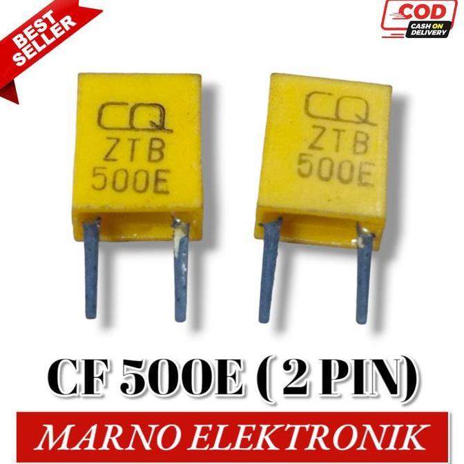 CERAMIC CRYSTAL FILTER CF500E CF 500E 500 2 PIN 2 KAKI KERAMIK KRISTAL A2162