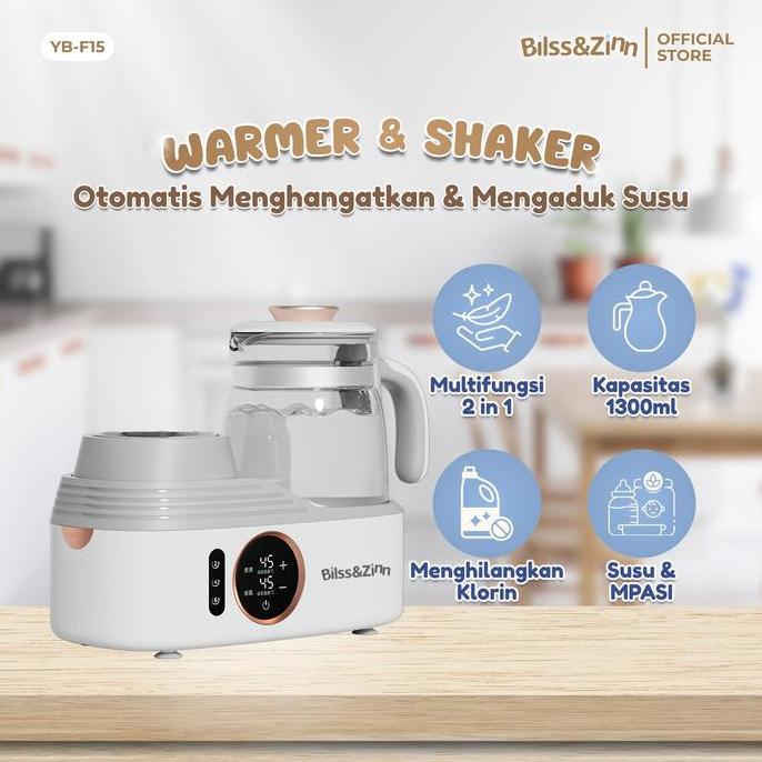 Bilss&Zinn Penghangat dan Pengocok MPASI, Susu Bayi 1300ml / Automatic Milk Shaker and Warmer YB-F15