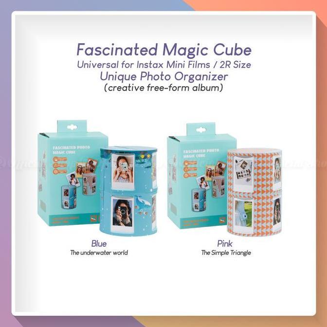 Photo Magic Cube DIY Rak Album 24 Foto 2R / Instax Mini Frame Stand Fascinated Multifungsi