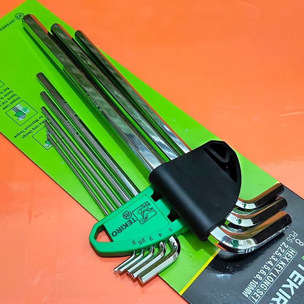 Kunci L Set 8 Pcs Tekiro Panjang Kunci L 1 Set Lengkap Tekiro Hey Key Long Set