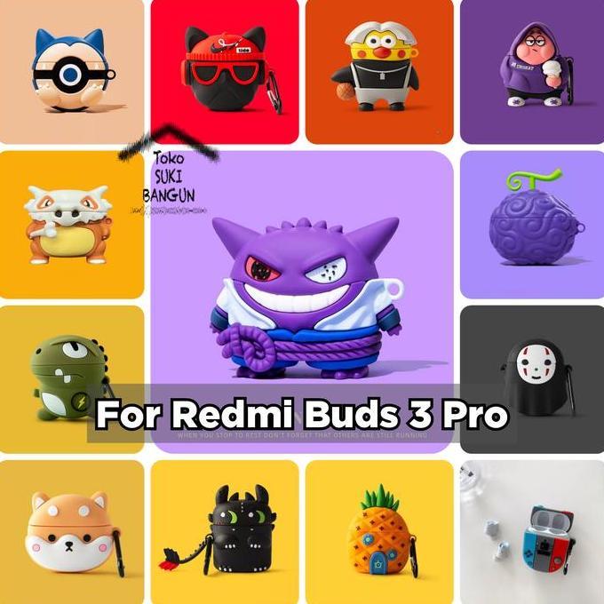 Case untuk Redmi Buds 3 Pro & Airdots 3 Pro TWS Rubber CUTE CARTOON Cover