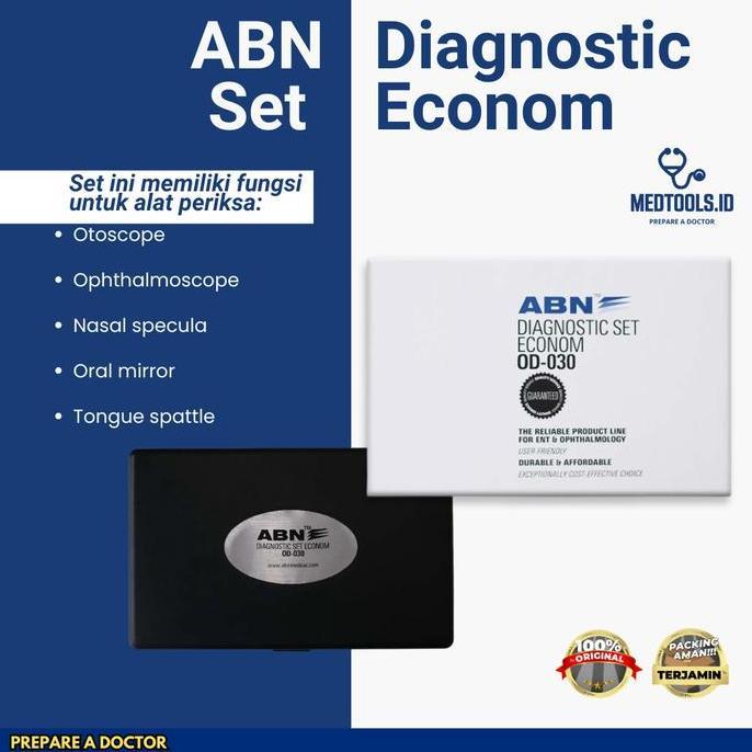 ABN Diagnostic Set Econom [ Perlengkapan Alat Diagnostik / Set Tht dan Mata ] Medtools