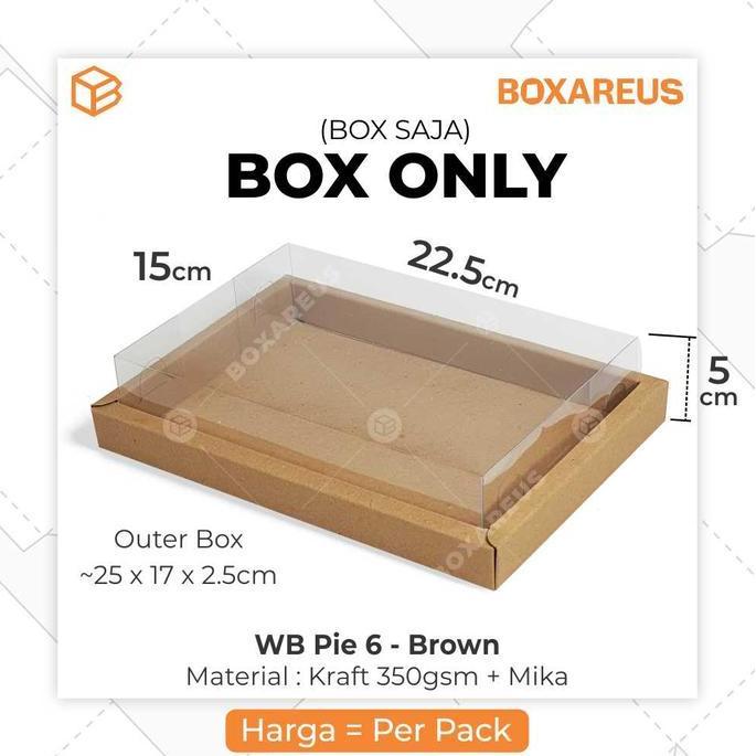 Box Mika Pie Packaging Sekat 6 Egg Tart Dus Kotak Kue | WB Pie 6