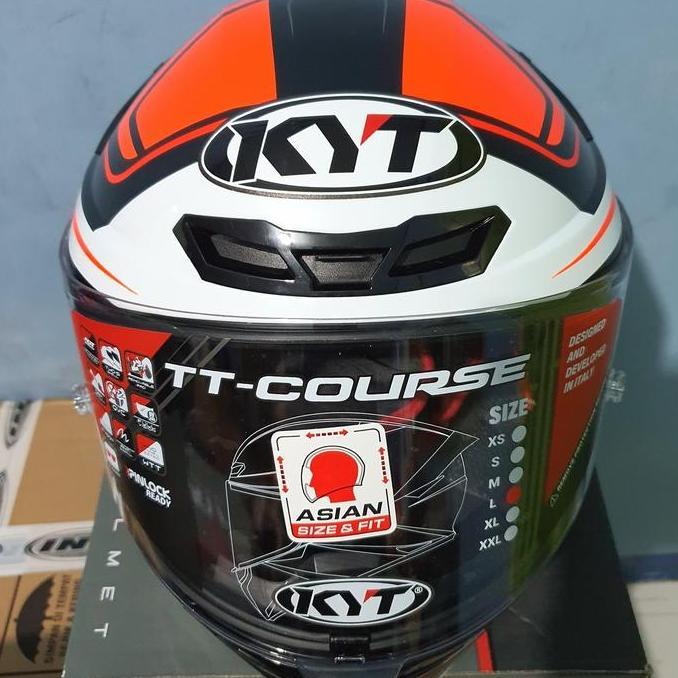 kyt tt course overtech black orange