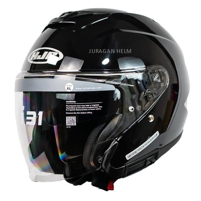 HJC i31 BLACK GLOSSY HALF FACE