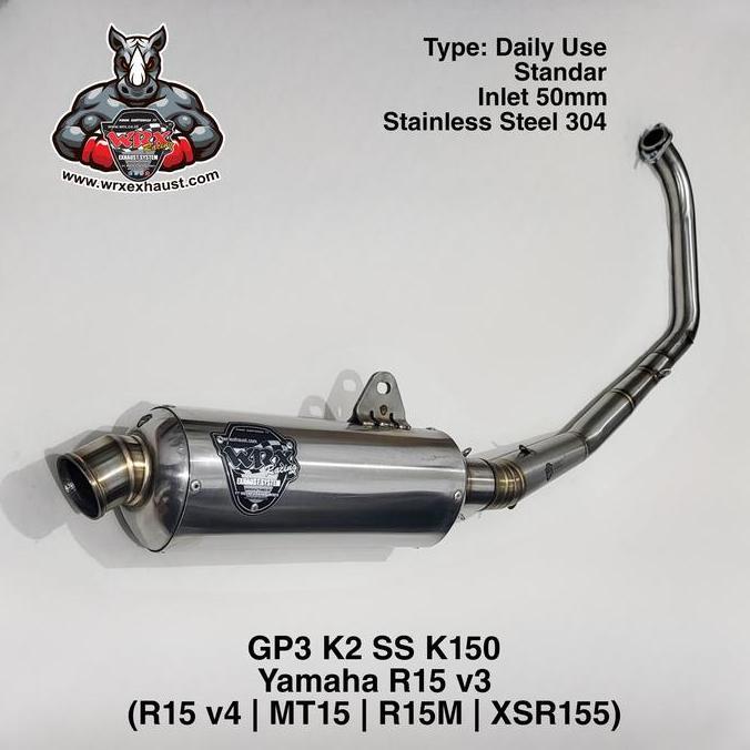 Knalpot WRX GP3 SS K150 R15 V3