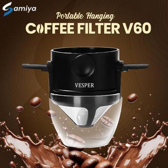saringan kopi filter portable V60 stainless / coffee filter stainless