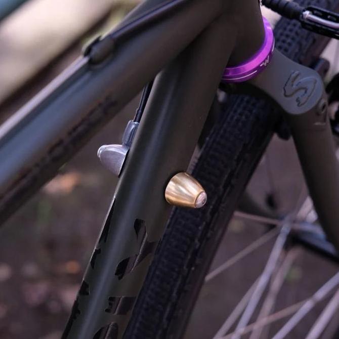 pt.elise / blue lug downtube shifter boss cover brass Diskon