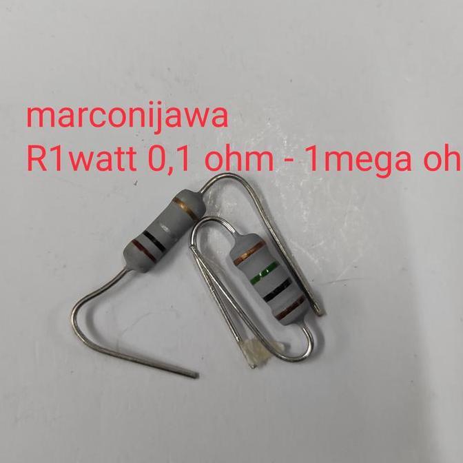 RESISTOR 1WATT 0,1 OHM SAMPAI 1MEGA OHM BL27