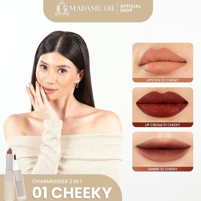[Limited Stock] Madame Gie Charmseeker Ombre - Lipstick Soft Matte Finish Lipstik Lipcream Lasting P