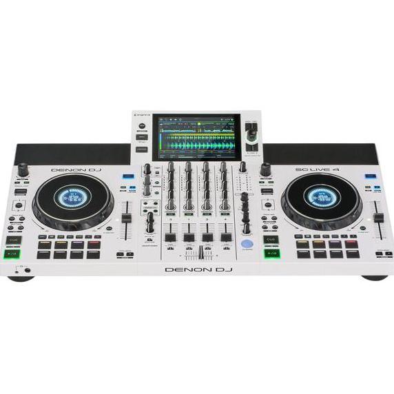 DENON DJ SC LIVE 4 4-DECK STANDALONE DJ CONTROLLER WHITE BMJ