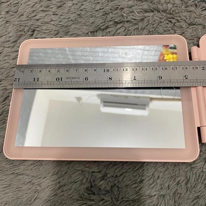Trucco- Cermin Led Tas Kosmetik Tas Make Up Cermin Lampu Beauty Case