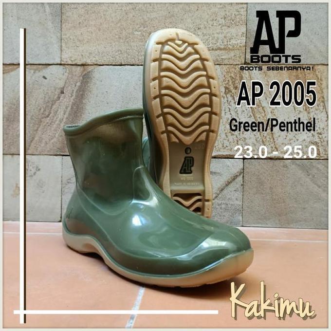 SEPATU BOOT WANITA MURAH AP 2005 GREEN New