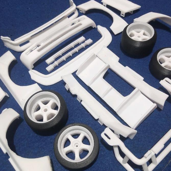 bodykit set velg drift pandem wpl D12 1/10 ukuran besar