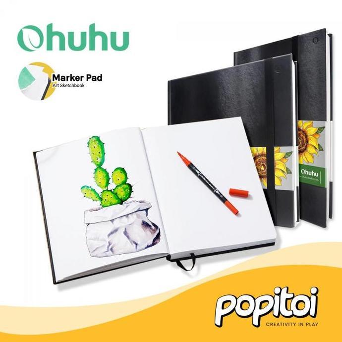 OHUHU ALCOHOL MARKER PAD SKETCHBOOK BUKU GAMBAR SKETSA