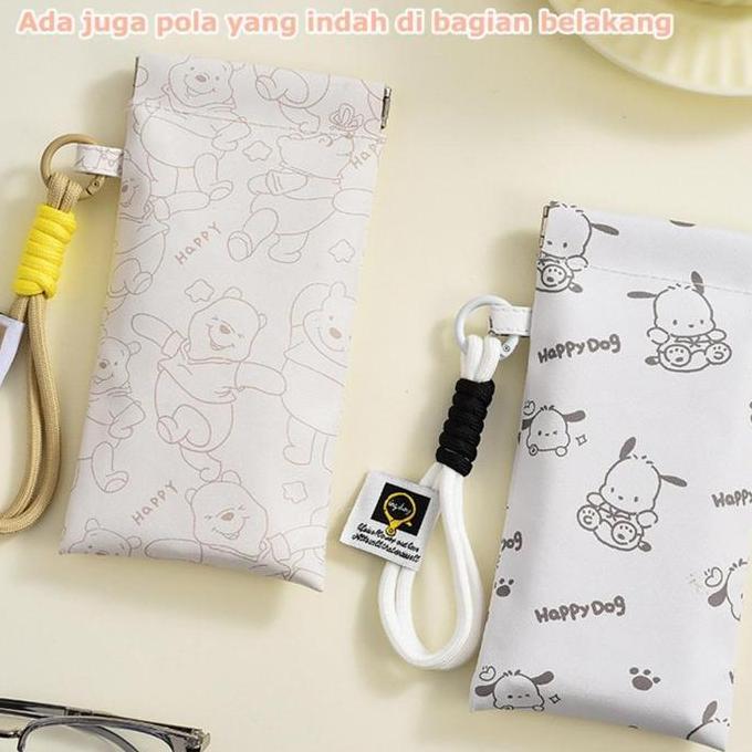 RELMARAMA Tas Penyimpanan Kacamata  Tas Kacamata Kulit  Tas Penyimpanan Kacamata Penutup Otomatis