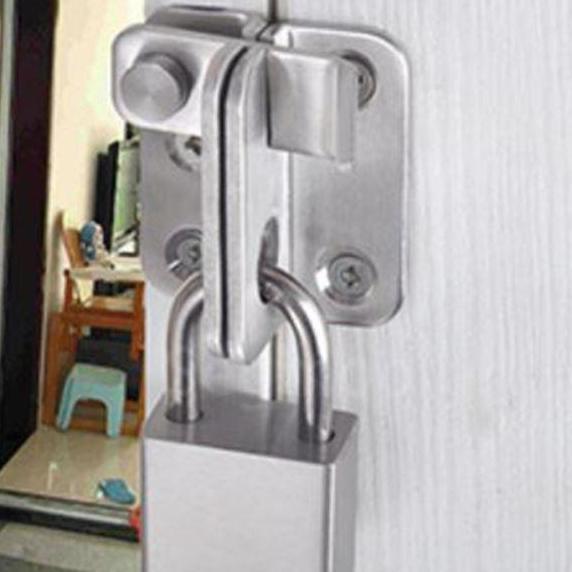 Grendel Sliding Door Stainless Pintu Geser Tebal Kunci Gembok Unik