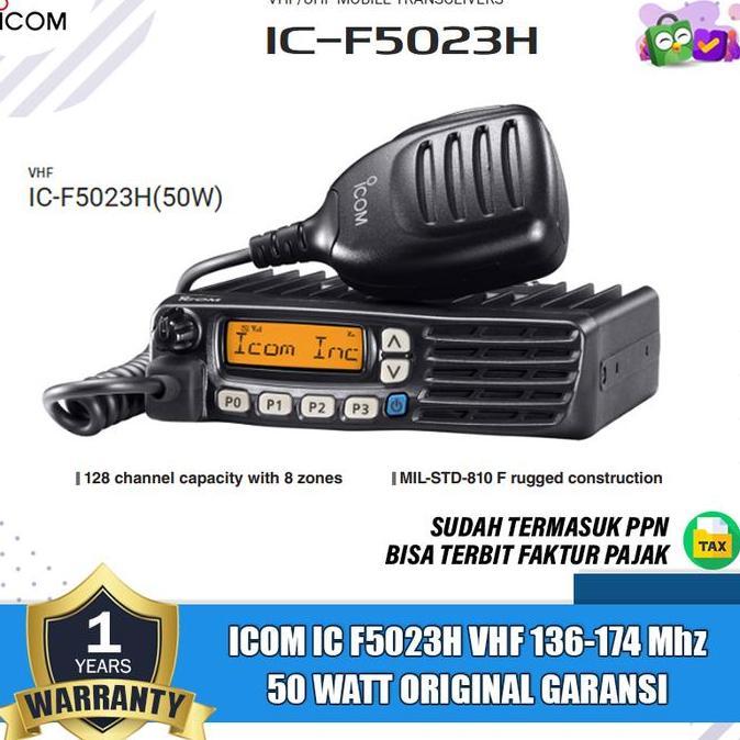 Icom IC F5023H Singleband VHF 50Watt Radio Rig Icom Ic F5023H 50W Original Garansi