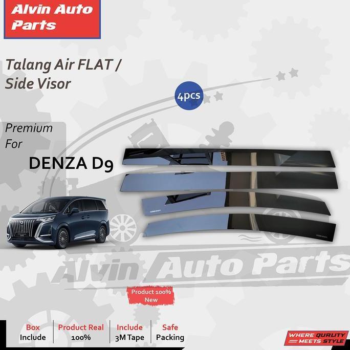 lezcilax- TALANG AIR BYD DENZA D9 / SIDE VISOR DENZA D9 FLAT / ACCESSORIES BYD DENZA D9 Diskon