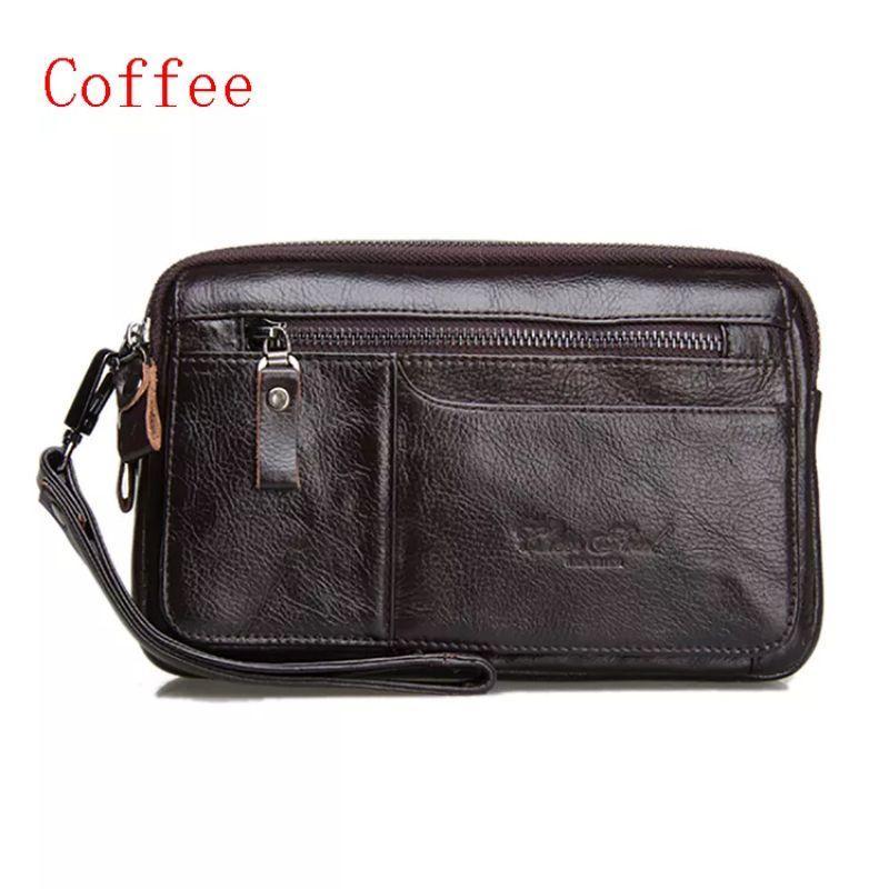 Handbag Tas Tangan Clutch Bag Pria Kulit Asli Hand Bag Pegang Pria Original Branded Cowok Import Asl