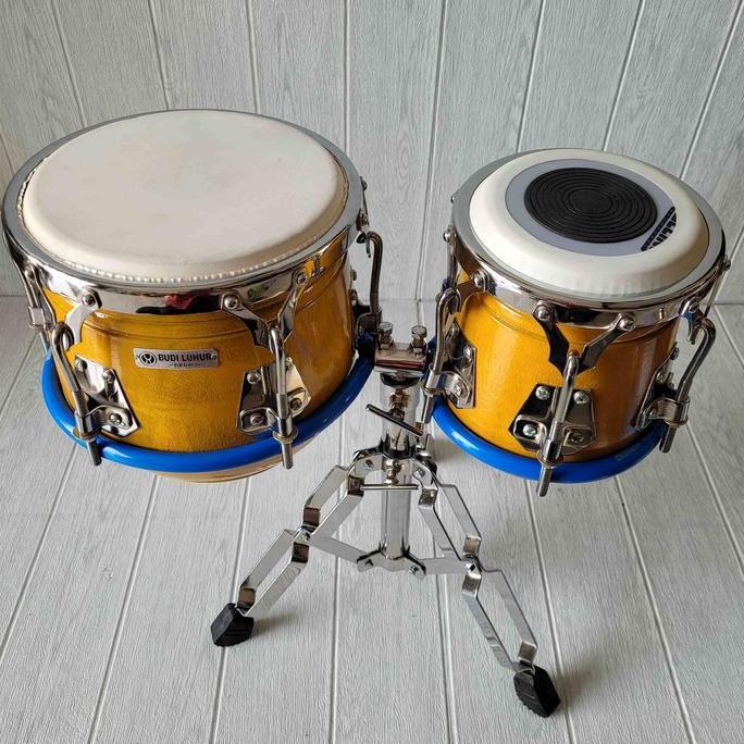 Kendang Ketipung Kempul Dangdut Koplo Kayu Nangka Kelas Pro Player Model Ring V6 Fullset Allshop