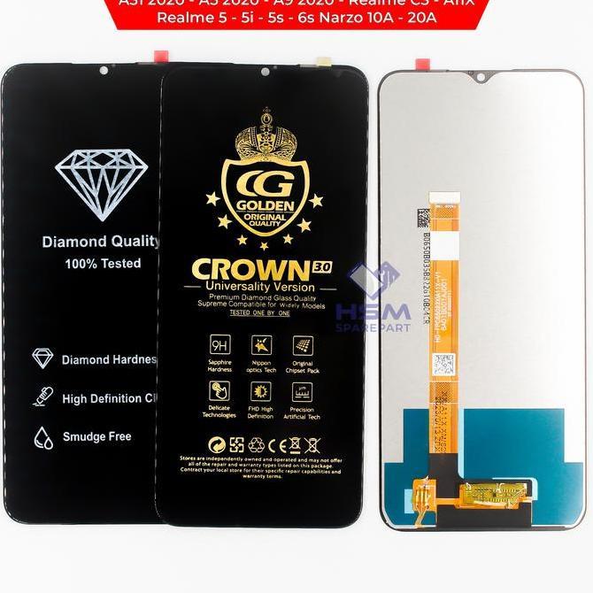 TERMURAH - LCD TS OPPO A5 2020 / A9 2020 / REALME 5 FULLSET + TOUCHSCREEN