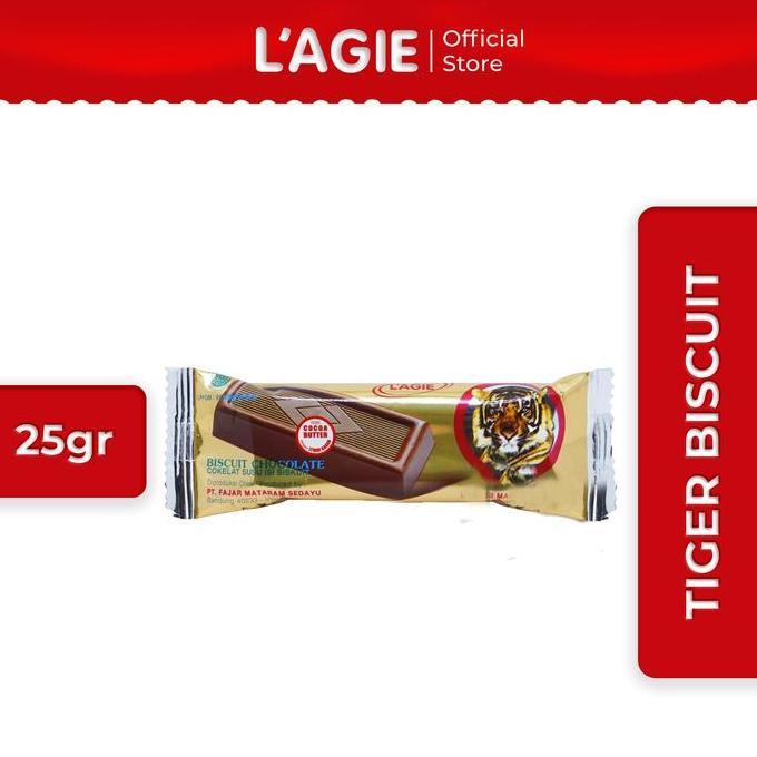 [] Lagie Coklat Tiger Biskuit Animal Series 25gr