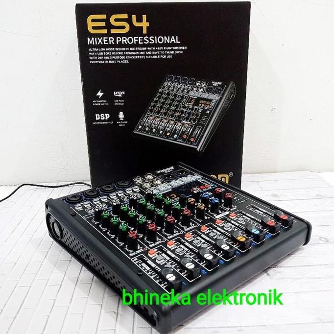 Msu- Mixer Wisdom Es4 / Es 4 Mixer 4 Channel