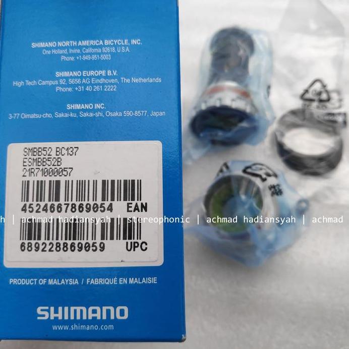 BB HT2 Shimano SM-BB52 | BB Shimano Hollowtech 2 | Bottom Bracket HT2