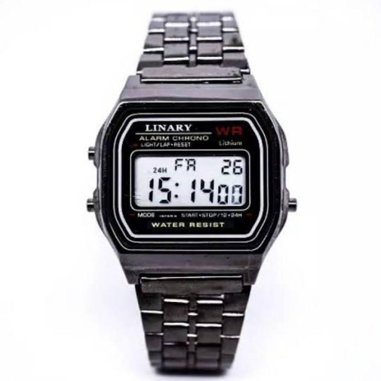 terbaru jam tangan wanita digital kotak rantai model qq