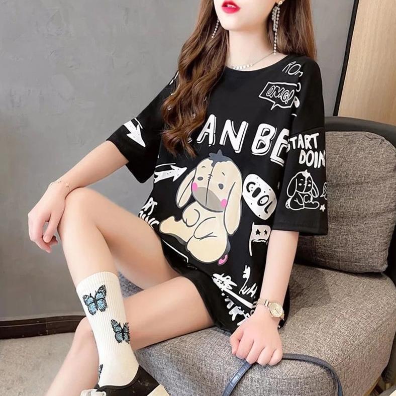 premium damai fashion  -  baju atasan kaos jumbo wanita - big size iyor iyor - konveksi asli jumbo
