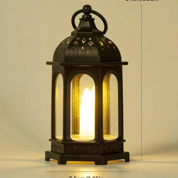 LEZA Vinnatsu Lampu Lilin Gantung Bentuk Lentera Kubah Lentera Lampu Led Lentera Led Kubah Masjid De