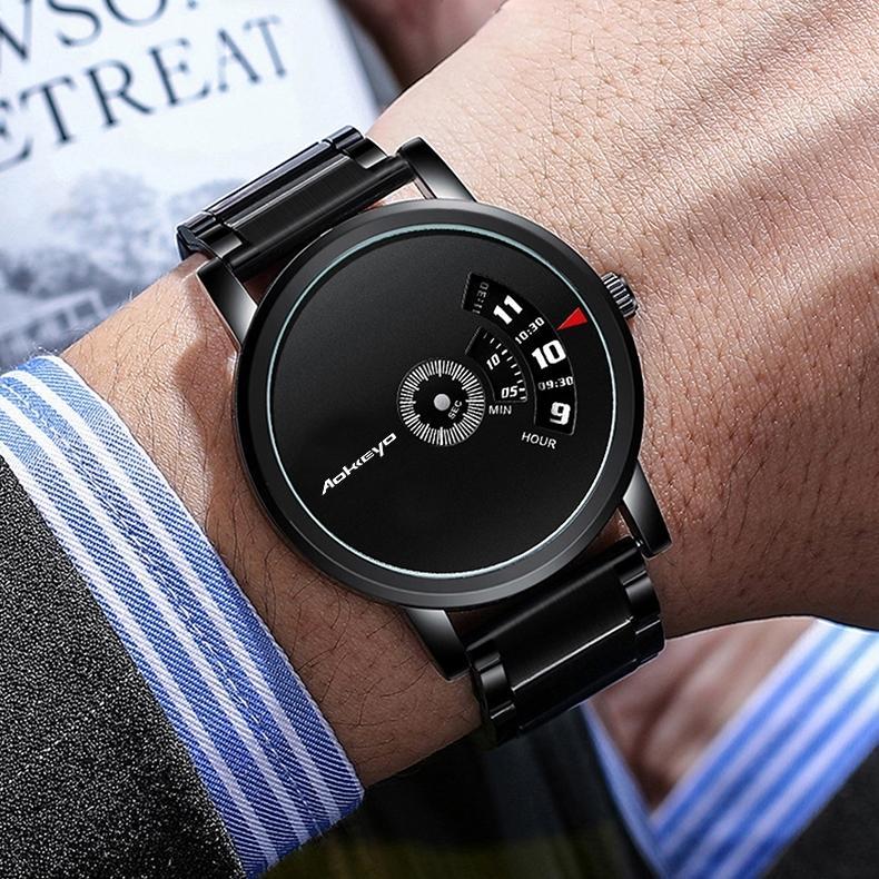 hot aokeyo s230 jam tangan pria anti air ori luxury bisnis jam tangan pria stainless steel jam tanga