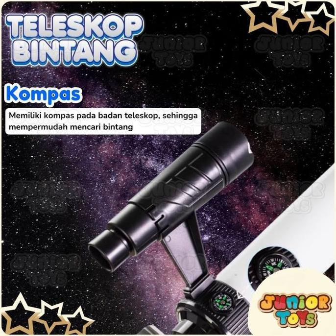 Teleskop Astronomi Edukasi Anak Teropong Bintang Bisa Zoom Menggunakan Handphone Astronomical Telesc