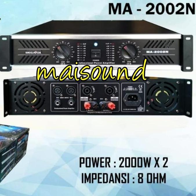 POWER AMPLIFIER MEGAVOX MA 2002 BARU AMPLI MEGAVOX MA 2002N MA2002 ORI