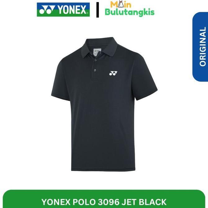 Jersey Polo Badminton Yonex 3096 Jet Black Original