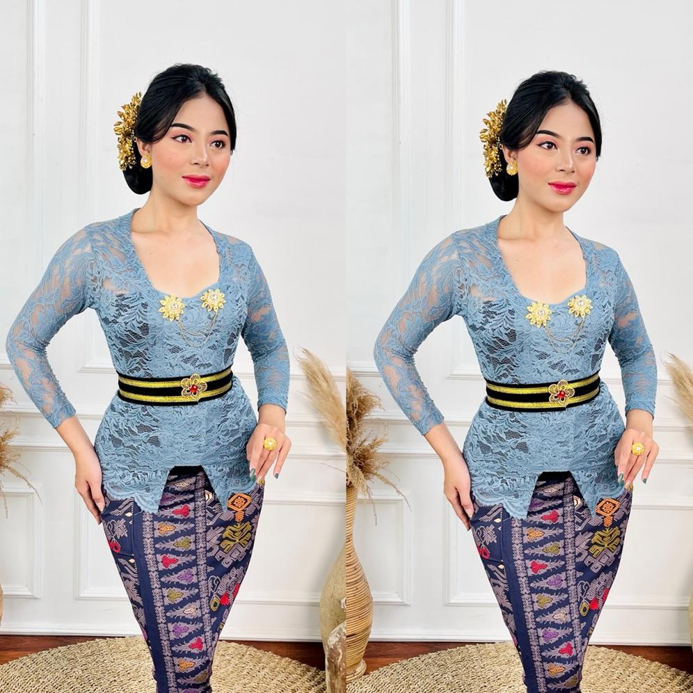 kualitas super (bisa cod) one set kebaya sofia strait/setelan kebaya sofia/kebaya brokat sofia/kebay