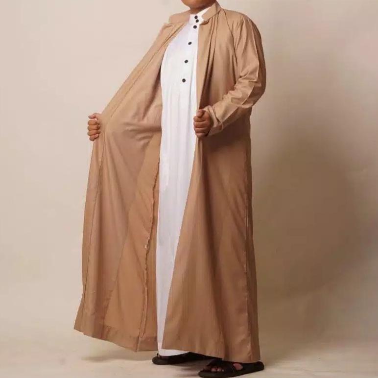 Paket Hemat Jubah Luaran Pria Dewasa Twis Higt / Jubah Yaman Habaib / Jubah Luaran Muslim Terbuka / 