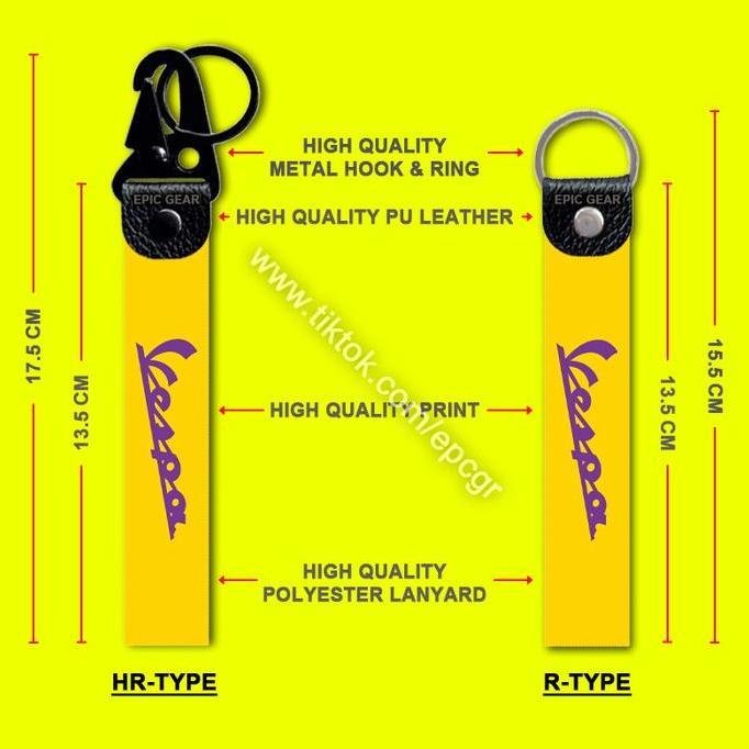 HIGH QUALITY GANTUNGAN KUNCI VESPA LIVE MORE KEYCHAIN SEPEDA MOTOR PREMIUM AKSESORIS PIAGGIO LIVE MO