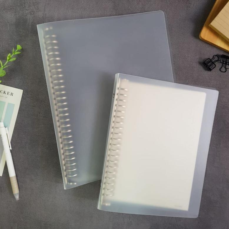 Termurah Binder A5 / Binder B5 Polos/Binder Cover Mika/ Cover Hitam Polos