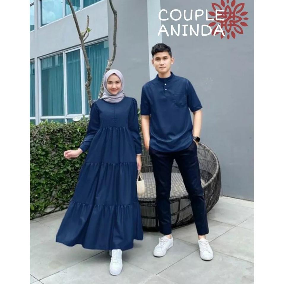 SUPER DEAL [BEST SELLER] ANINNDA COUPLE MUSLIM SUPER JUMBO TERBARU 2025//MATT MOSCREPE PREMIUM/BAJU 