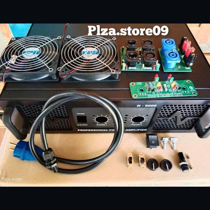 BOK POWER AMPLIFIER N9000 LENGKAP AKSESORIS UKURAN 3U BOK N9000 3U KOMPLIT