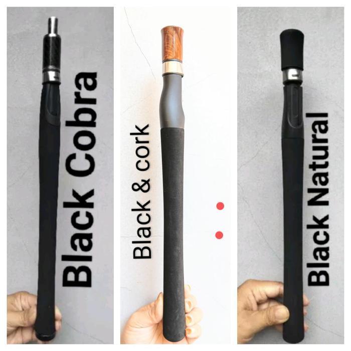 Gagang joran black Natural || black Cobra || non Fuji