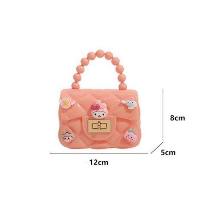 Torba- Tas Mini Jelly Rubber Fashion/ Tas Jelly Glossy Mini Pearl/ Tas Selempang Mini Fashion Mutiar