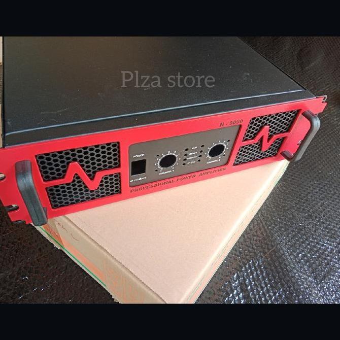 Bok power amplifier tipe N9000 Warna merah Box power N9000 2 Chanel bok power amplifier ukuran 3U ba