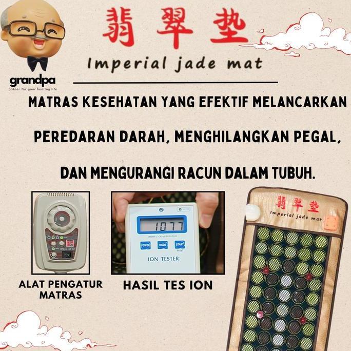 Grandpa Matras kesehatan Imperial Jade Mat / Jade Mat Voye Besi Tahan Karat Kasur Terapi Matras Tera