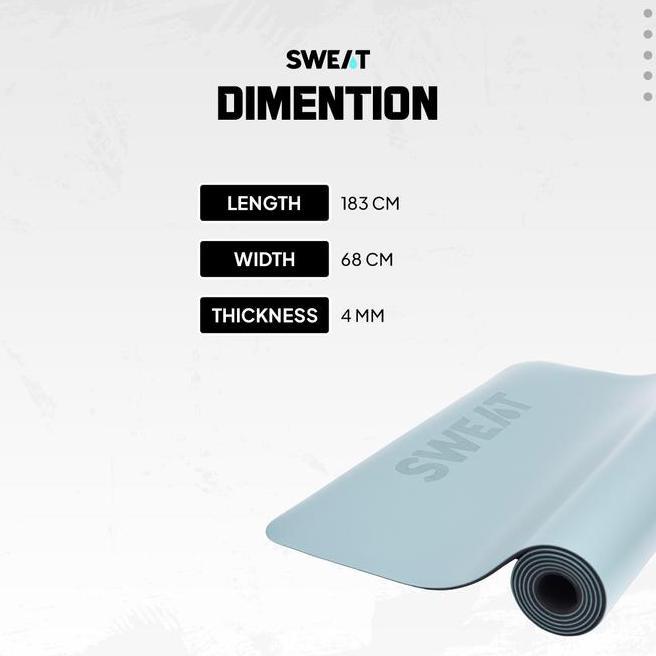 Sweat Pu Rubber Antislip Yoga Mat Matras Yoga